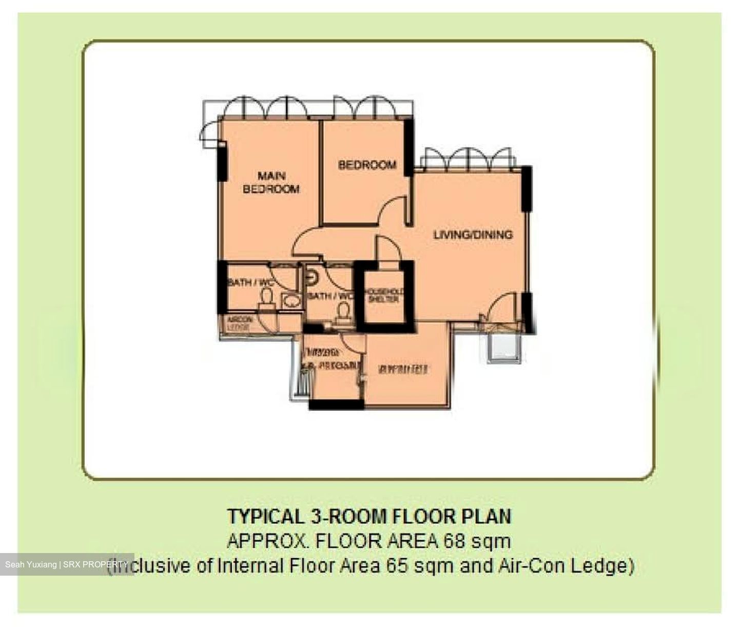 Blk 476A Hougang Capeview (Hougang), HDB 3 Rooms #584576901